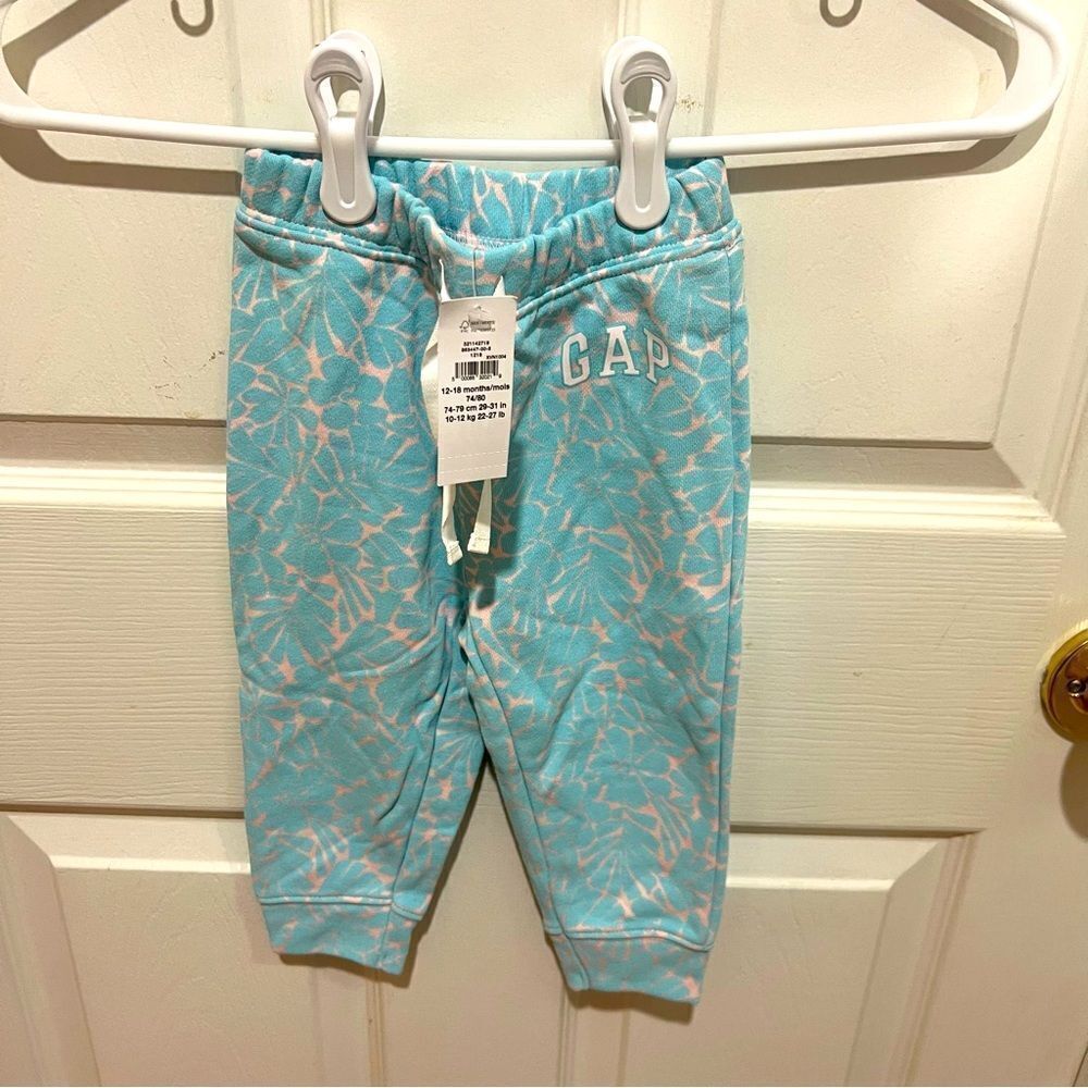NWT baby gap sweatpants size 12-18 months girls with drawstring